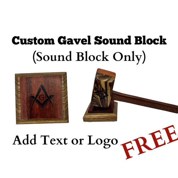 Custom Gavel & Sound Block Etsy