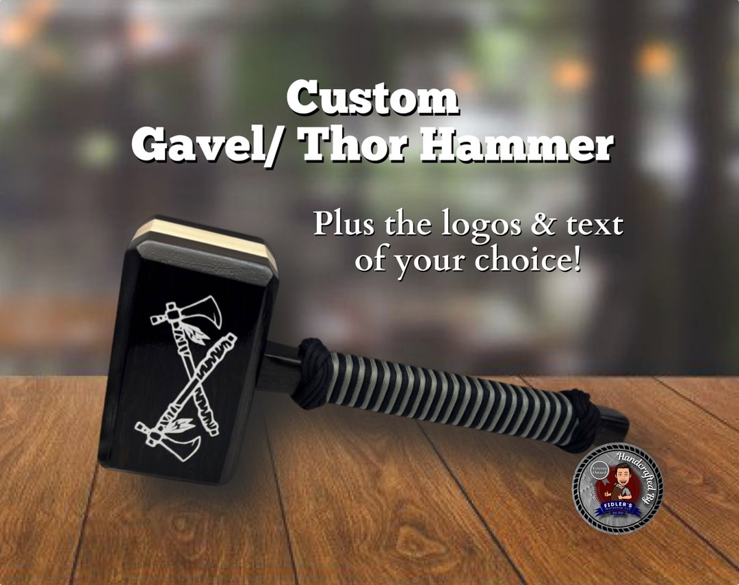 Custom Thor Hammer, Military War Hammer, Gavel, Mallet, Navy, Marines
