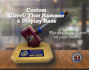 Anpassad Thor Hammer Gavel, Militär Pensionsgåva, Veteranägd
