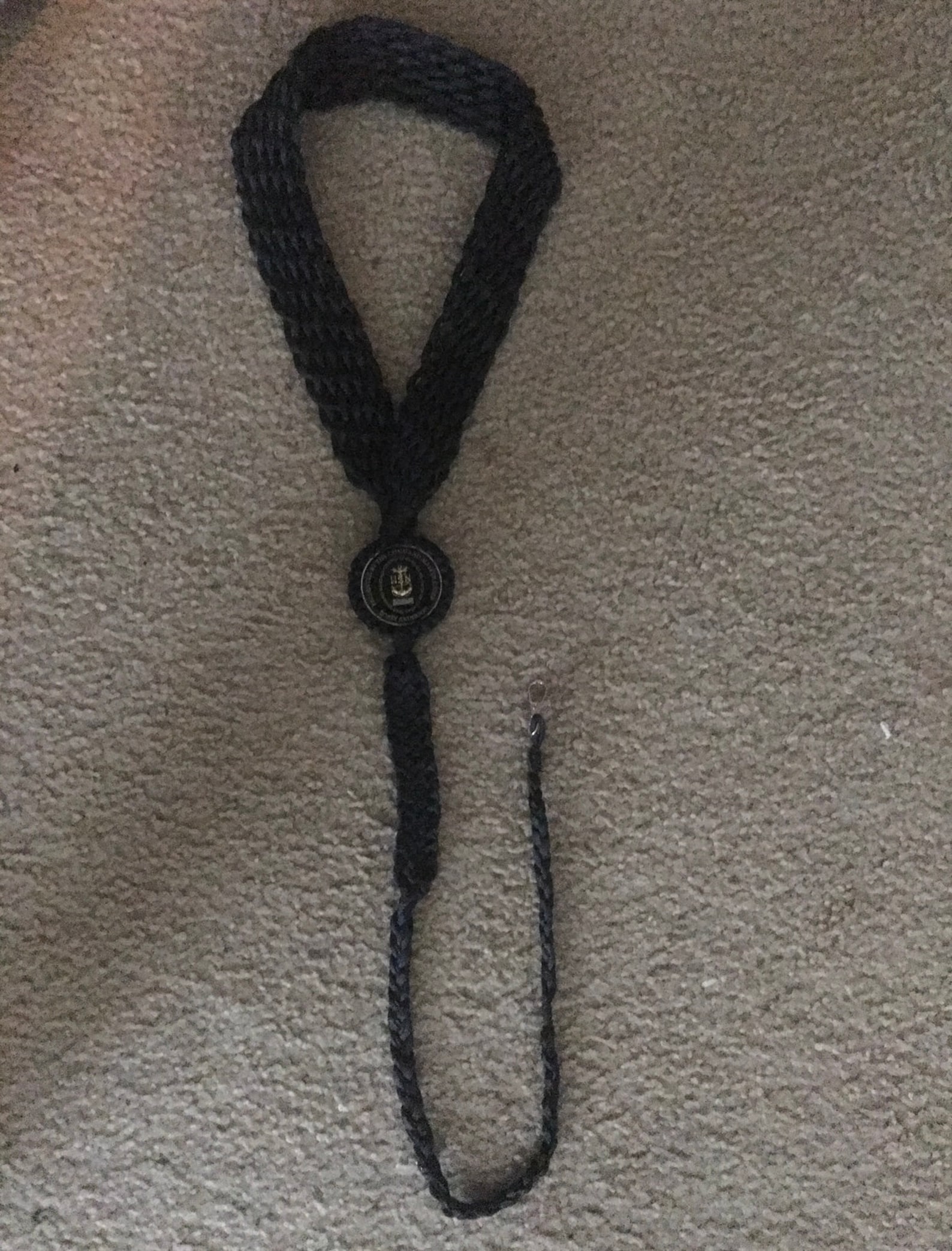 Black Custom Boatswains Mate Pipe Lanyard Navy Coast Guard Etsy