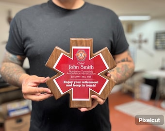 Custom EMS Start of Life, Plaque, for First Responders, Retirement Gifts, Awards