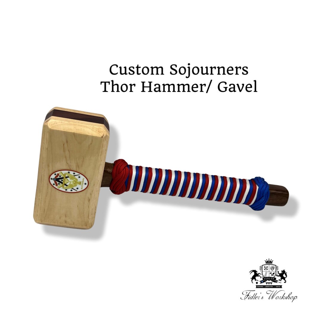 Freemason Thor Hammer, Large Gavel, War Hammer, Mallet, Past Master