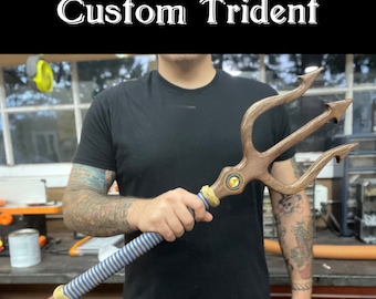 Custom Military Trident, Walnut Retirement Gift
