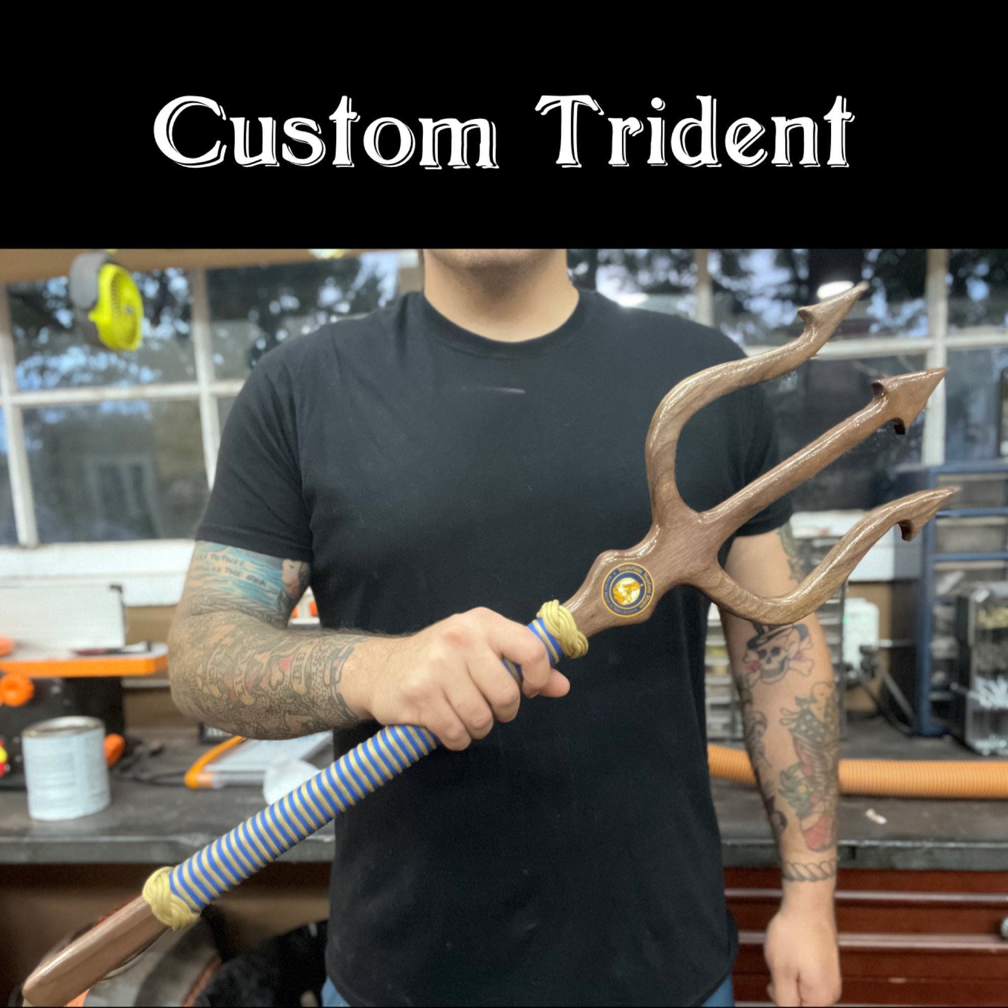 Custom Military Trident, Walnut Retirement Gift - Etsy