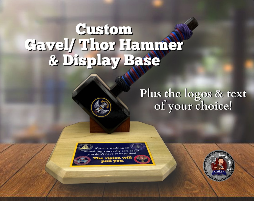 Custom Thor Hammer Military Bloodwood War Hammer Gavel Mallet Navy