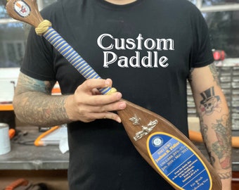Custom Military Paddle, US Navy Retirement Gift