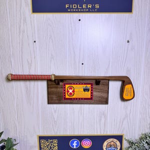 Custom Golf Club Plaque, Sports Trophy, Personalized Plaque, Military Gift, Going Away Gift