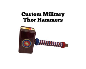 Specialgraverad militär Thor-hammare, tillverkad av USMC-veteraner