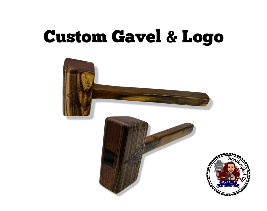 Custom Gavel Mallet Hammer Freemason Past Master Worshipful Etsy