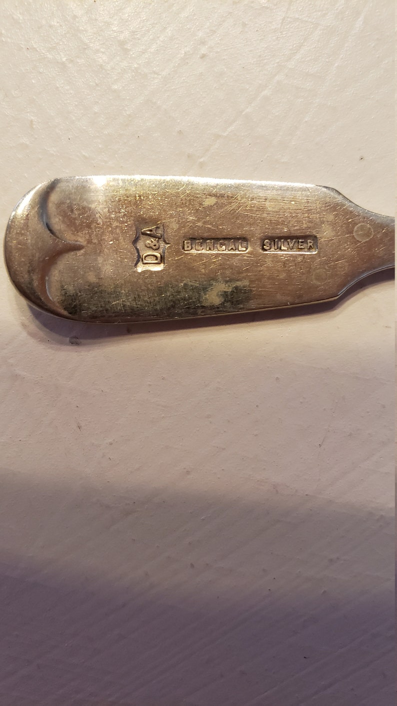 D & A Bengal Silver Dessert Spoons | Etsy