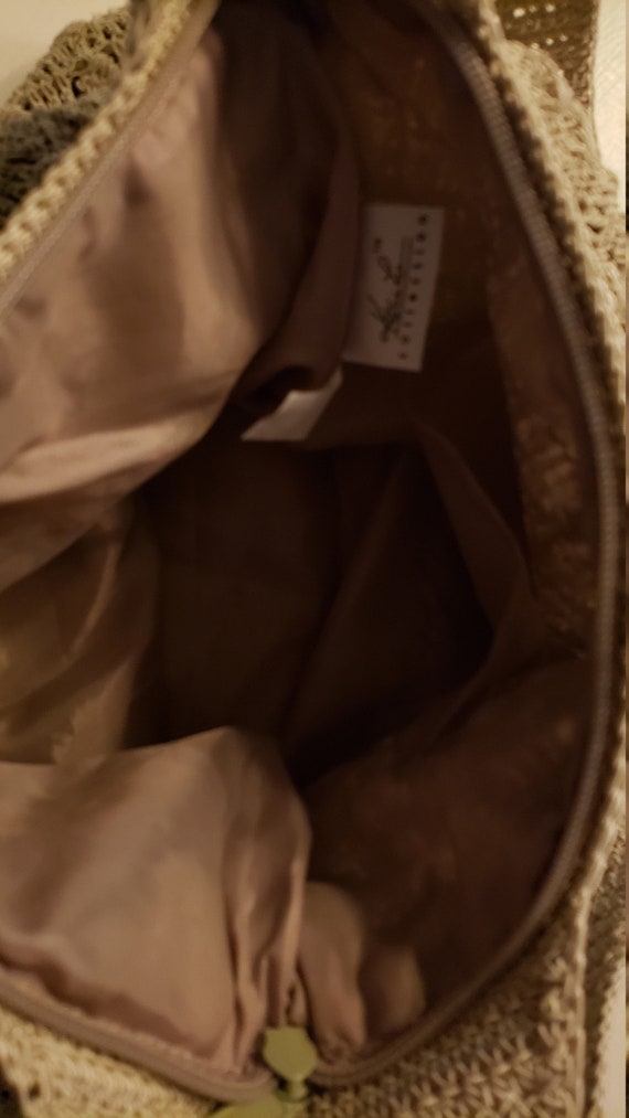 String Crochet Shoulder Purse - image 2