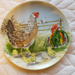 Farmhouse Chicken and Rooster Plate