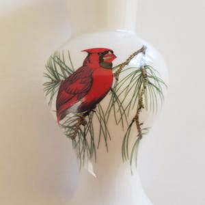 Französische Kardinal Porzellan Vase