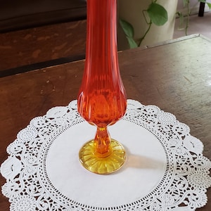 MCM Orange/Yellow Swung Vase