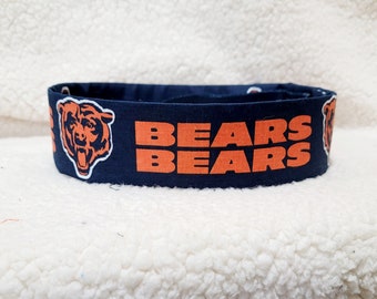 Football Chicago Bears Dog Collar- Martingale or Buckle Collar