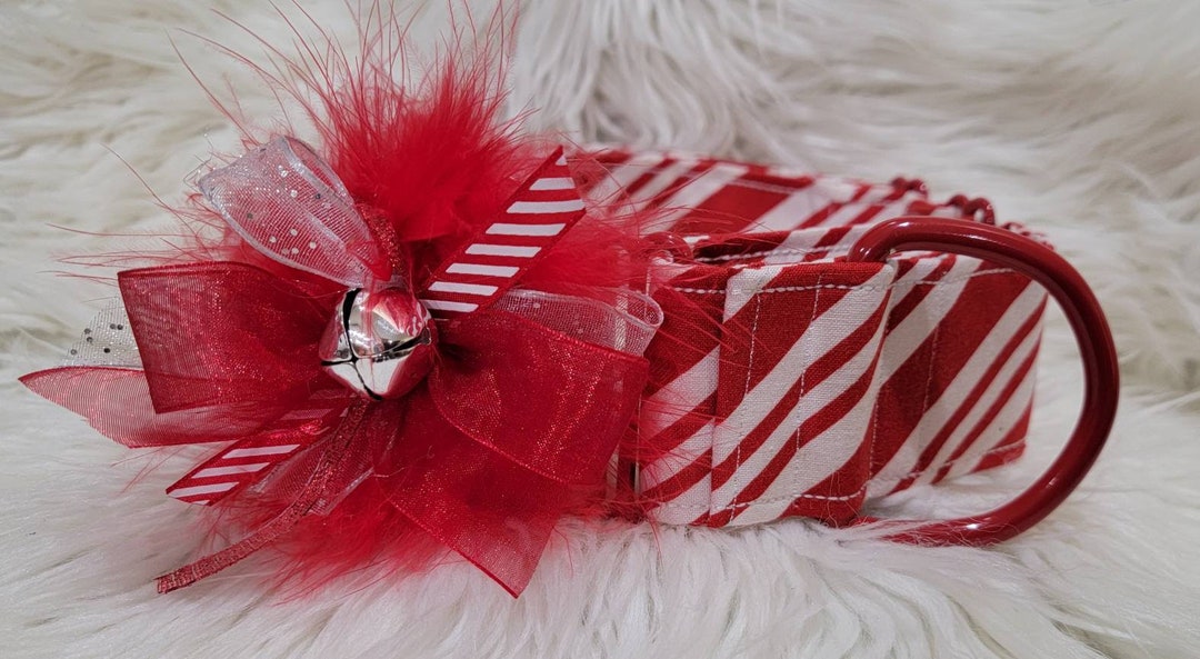 Christmas Candy Cane Dog Collar Martingale or Clip Collar Etsy