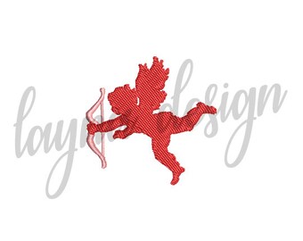 Diseño de Cupido en 3 tamaños - Archivo de diseño de bordado a máquina / Archivo digital