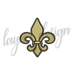 4 tamaños Fleur de Lis Design - Machine Embroidery Design File