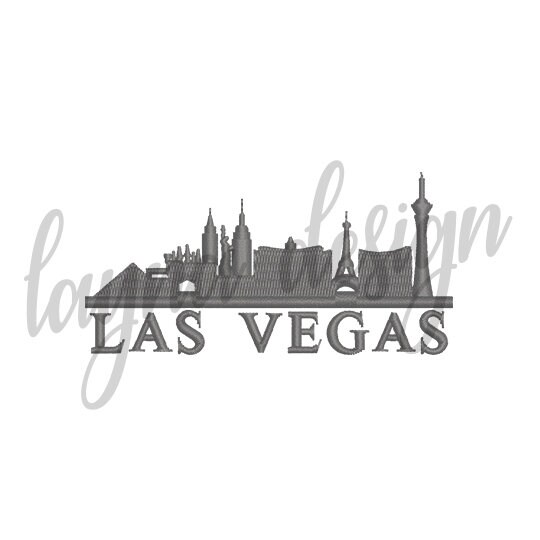 Las Vegas Frame Svg, Skyline Cityscape Graphic by RedCreations