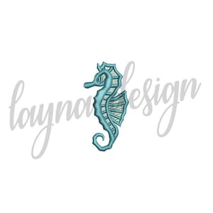 4 Sizes Seahorse Design - Machine Embroidery Design File