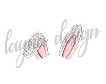 3 Sizes Bunny Ears Design - Machine Embroidery Design File
