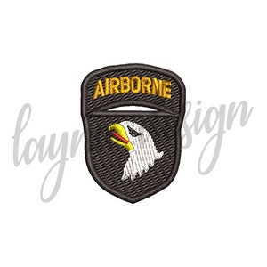 3 Sizes US Army 101st Airborne - Machine Embroidery Design File