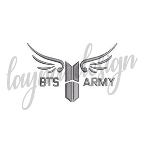 2 Sizes BTS ARMY Logo - Machine Embroidery Design File