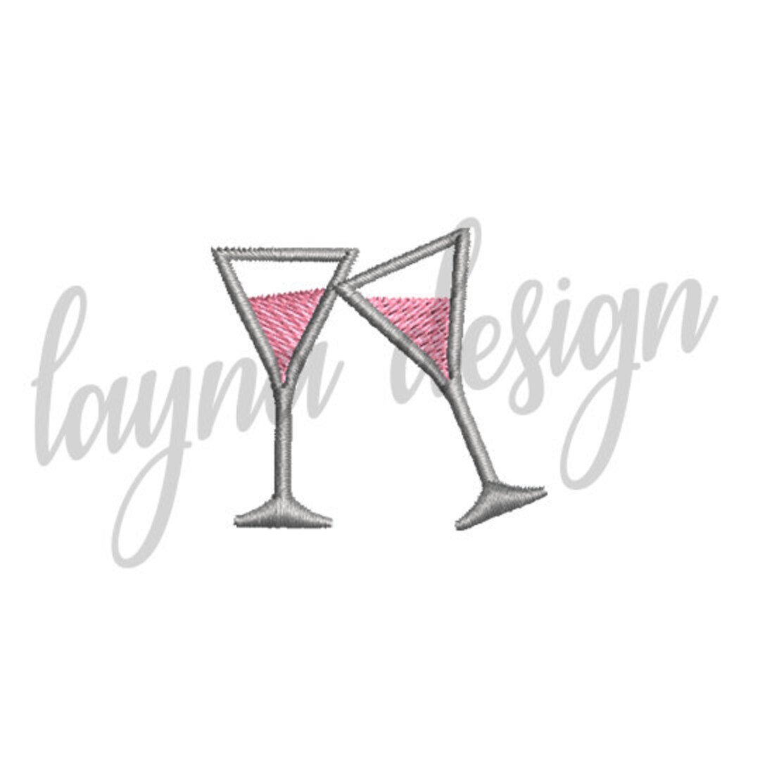 4 Sizes Wine Toast - Machine Embroidery Design File / Digital File - Etsy