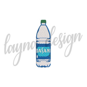 2 Sizes Water Bottle Design - Machine Embroidery Design File