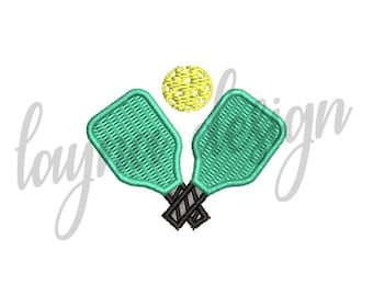 4 Sizes Pickleball Design - Machine Embroidery Design File / Digital File