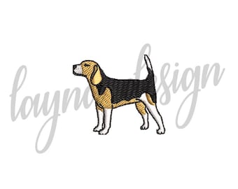 3 Sizes Beagle Design - Machine Embroidery Design File / Digital File