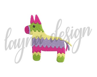 Diseño de piñata de 3 tamaños - Archivo de diseño de bordado a máquina / Archivo digital