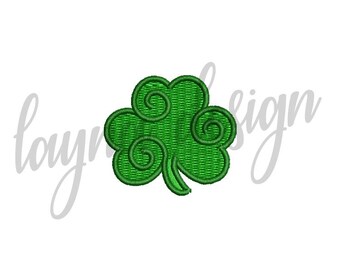 5 Sizes Shamrock Machine Embroidery Design File / Digital File