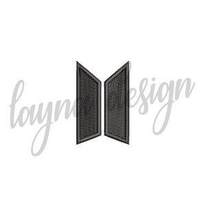 4 Sizes BTS Logo - Machine Embroidery Design File
