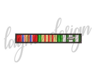 Cinta de veterano de Vietnam (4 tamaños) - Archivo de diseño de bordado a máquina/archivo digital