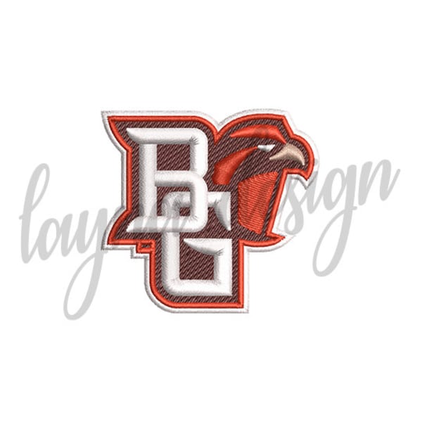 2 Sizes BGSU Logo - Machine Embroidery Design File