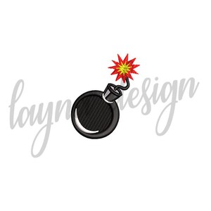 3 Sizes Bomb Design - Machine Embroidery Design File