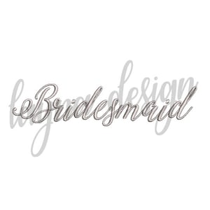 6 Größen Brautjungfer Design - Stickdatei