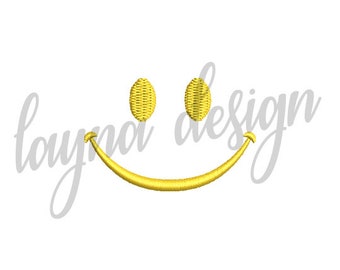 6 Sizes Happy Smile - Machine Embroidery Design File
