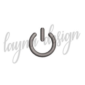 May include: A gray power button symbol, a common icon used to turn devices on and off.