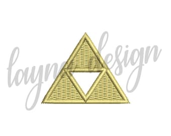 Zelda Triforce Symbol Embroidery Design File