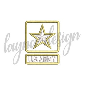 3 Sizes US Army Logo - Machine Embroidery Design File