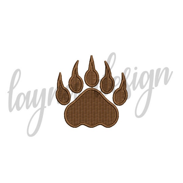 5 Sizes Bear Paw Design - Machine Embroidery Design File