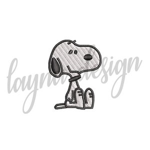 2 Sizes Snoopy Design - Machine Embroidery Design File