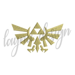 2 Größen Zelda Royal Crest Design - Stickdatei