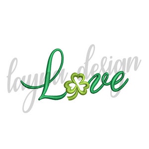 Love & Clover Machine Embroidery Design (DST, VP3, PES)