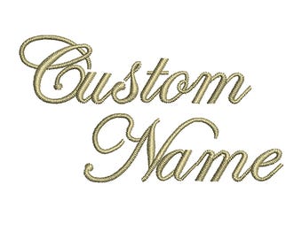 Custom Logo or Name Digitizing Machine Embroidery Design File