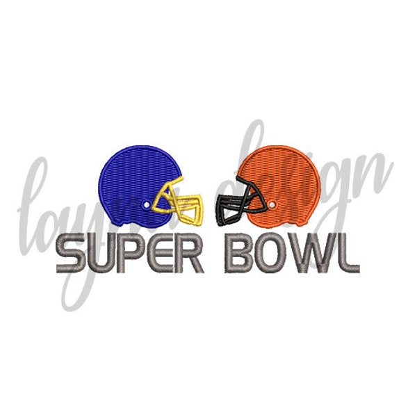 4 Sizes Super Bowl Design - Machine Embroidery Design File