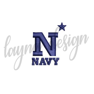 3 Sizes Naval Academy Logo - Machine Embroidery Design File
