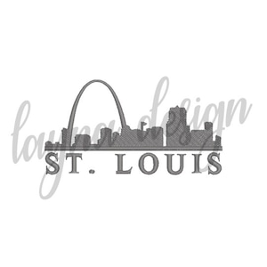 St. Louis Sky Line, 4 maten - ontwerpbestand machineborduurwerk